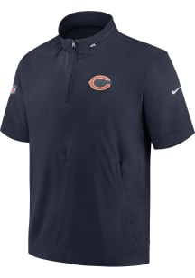 Nike Chicago Bears Mens Navy Blue Sideline Coach Pullover Jackets