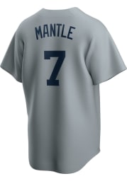 Mickey Mantle New York Yankees Nike Coop Replica Cooperstown Jersey - Grey