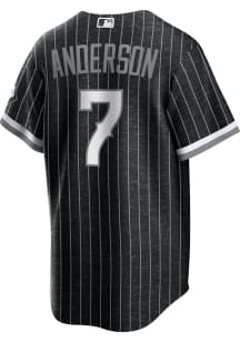 Tim Anderson Chicago White Sox Mens Replica City Connect Jersey - Black