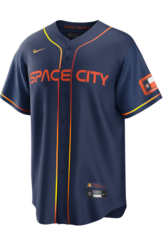 Houston Astros Mens Nike Replica City Connect Jersey - Orange