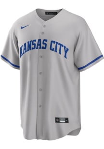 Kansas City Royals Mens Nike Replica Away Jersey - Grey