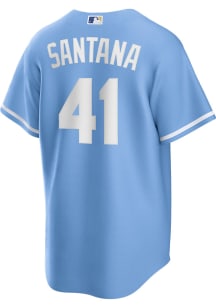 Carlos Santana Kansas City Royals Mens Replica Alt Jersey - Light Blue