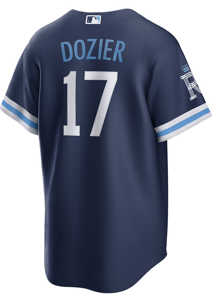 Kansas City Royals Hunter Dozier Blue Alternate Replica Jersey