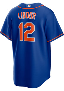 Francisco Lindor New York Mets Mens Replica Alt Jersey - Blue