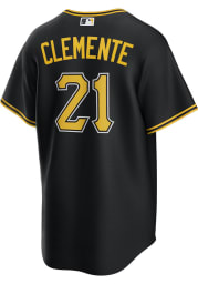 Roberto Clemente Pittsburgh Pirates Mens Replica Alternate Replica Jersey - Black