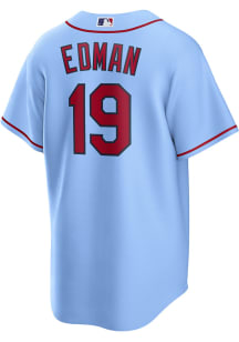 Tommy Edman St Louis Cardinals Mens Replica Alt Jersey - Light Blue