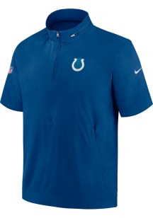 Nike Indianapolis Colts Mens Blue Sideline Coach Pullover Jackets