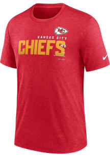 Nike Kansas City Chiefs Red Primetime Team Name Short Sleeve Fashion T Shirt