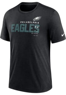 Nike Philadelphia Eagles Black Primetime Team Name Short Sleeve Fashion T Shirt