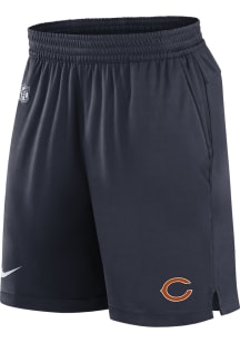 Nike Chicago Bears Mens Navy Blue Sideline Knit Shorts