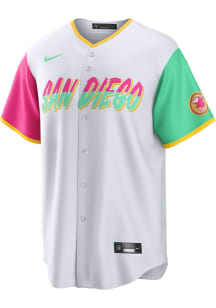 San Diego Padres Mens Nike Replica City Connect Jersey - White