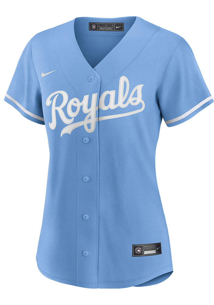 Kansas City Royals Womens Nike Replica Replica Jersey Jersey - Light Blue