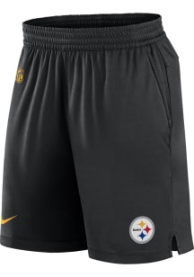 Nike Pittsburgh Steelers Mens Black Sideline Knit Shorts