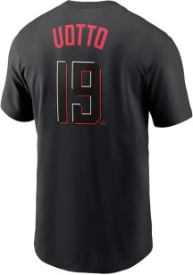 Joey Votto Cincinnati Reds Black City Connect Short Sleeve Player T Shirt