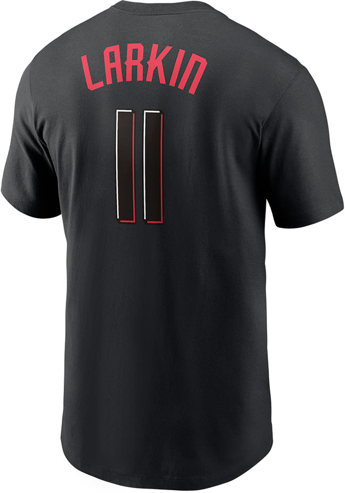 Barry Larkin Cincinnati Reds Black City Connect Short Sleeve Player T Shirt