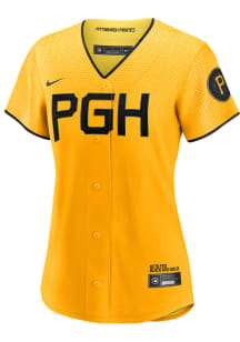 Pittsburgh Pirates Womens Nike Replica City Connect Jersey - Gold