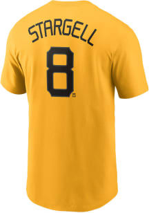 Willie Stargell Pittsburgh Pirates Gold City Connect Short Sleeve Player T Shirt