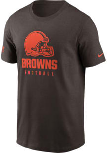 Nike Cleveland Browns Brown Sideline Cotton Short Sleeve T Shirt