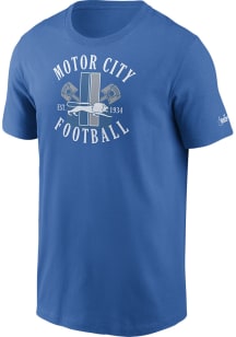 Nike Detroit Lions Blue LOCAL SAYING Short Sleeve T Shirt