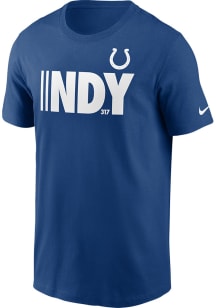 Nike Indianapolis Colts Blue LOCAL SAYING Short Sleeve T Shirt