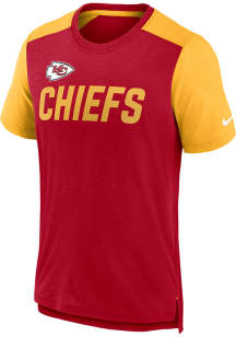 Nike Kansas City Chiefs Red Slub Short Sleeve Fashion T Shirt