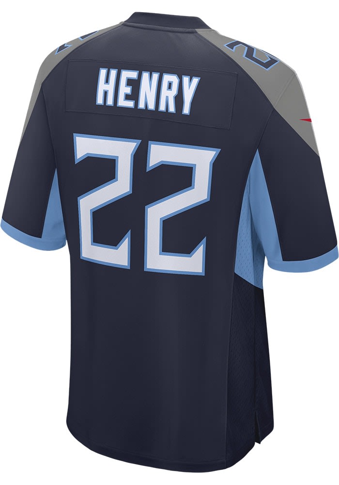 Men's Nike Derrick Henry Navy Tennessee Titans Name & Number T-Shirt