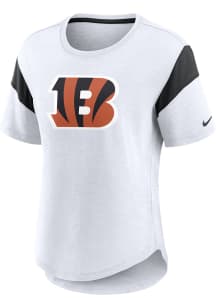 Nike Cincinnati Bengals Womens White Primetime Short Sleeve T-Shirt