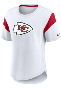 Nike Kansas City Chiefs Womens White Primetime Short Sleeve T-Shirt