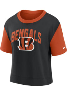 Nike Cincinnati Bengals Womens Orange High Hip Short Sleeve T-Shirt