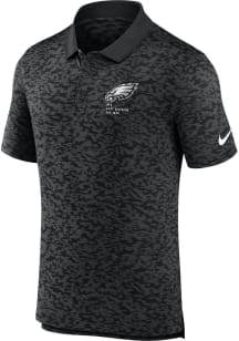 Nike Philadelphia Eagles Mens Black SIDELINE FASHION Short Sleeve Polo