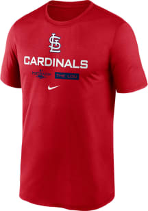 Nike St Louis Cardinals Red 2022 AC Post Season Dugout Short Sleeve T Shirt