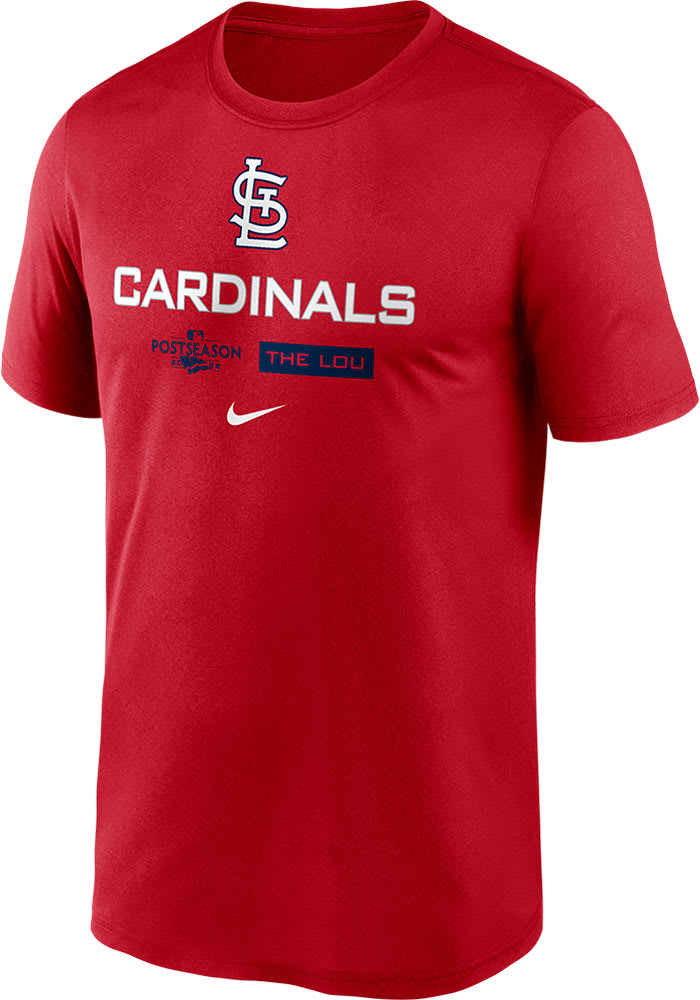 Nike St Louis Cardinals Red 2022 AC Post Season Dugout Short Sleeve T Shirt