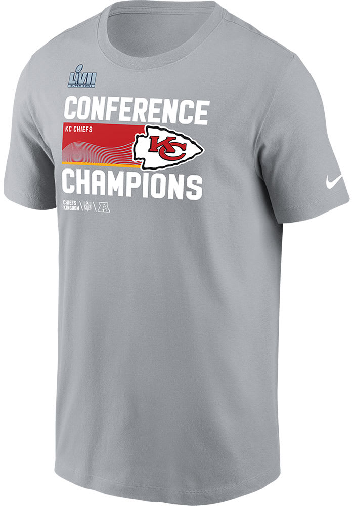 Nike Kansas City Chiefs GREY 2022 Conference Champions Short Sleeve T Shirt