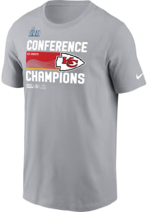 Nike Kansas City Chiefs Grey 2022 Conference Champions Short Sleeve T Shirt