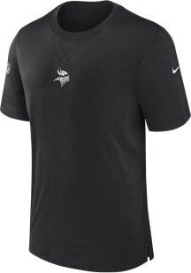 Nike Minnesota Vikings Black Sideline Player Short Sleeve Fashion T Shirt
