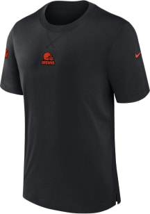 Nike Cleveland Browns Brown Sideline Player Short Sleeve Fashion T Shirt