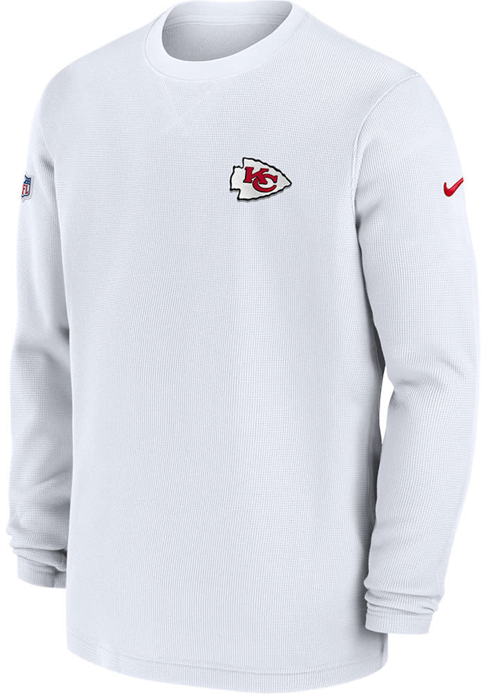 Nike Kansas City Chiefs Long Sleeve SIDELINE Sweatshirt - White