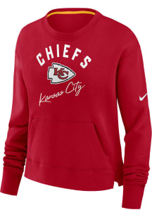 Nike Kansas City Chiefs Womens Red Primetime Crew Sweatshirt