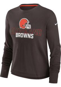 Nike Cleveland Browns Womens Brown Team LS Tee