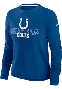 Nike Indianapolis Colts Womens Blue Team LS Tee