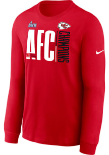 Nike Kansas City Chiefs Red 2022 Conference Champions Long Sleeve T Shirt