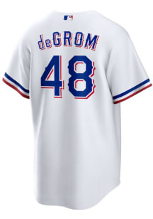 Jacob DeGrom Texas Rangers Mens Replica Home Jersey - White