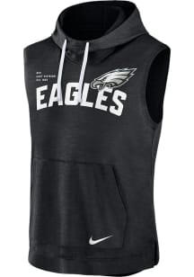 Nike Philadelphia Eagles Black Primetime Althletic Short Sleeve Hoods