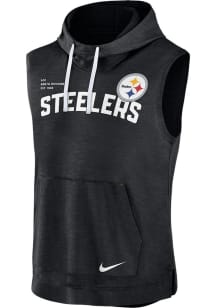 Nike Pittsburgh Steelers Black Primetime Althletic Short Sleeve Hoods