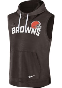 Nike Cleveland Browns Brown Primetime Althletic Short Sleeve Hoods