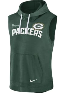 Nike Green Bay Packers Green Primetime Althletic Short Sleeve Hoods