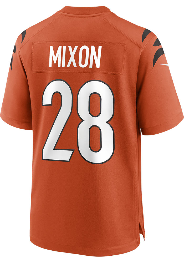 Cincinnati Bengals Nike Game Road Jersey - White - Joe Mixon - Mens