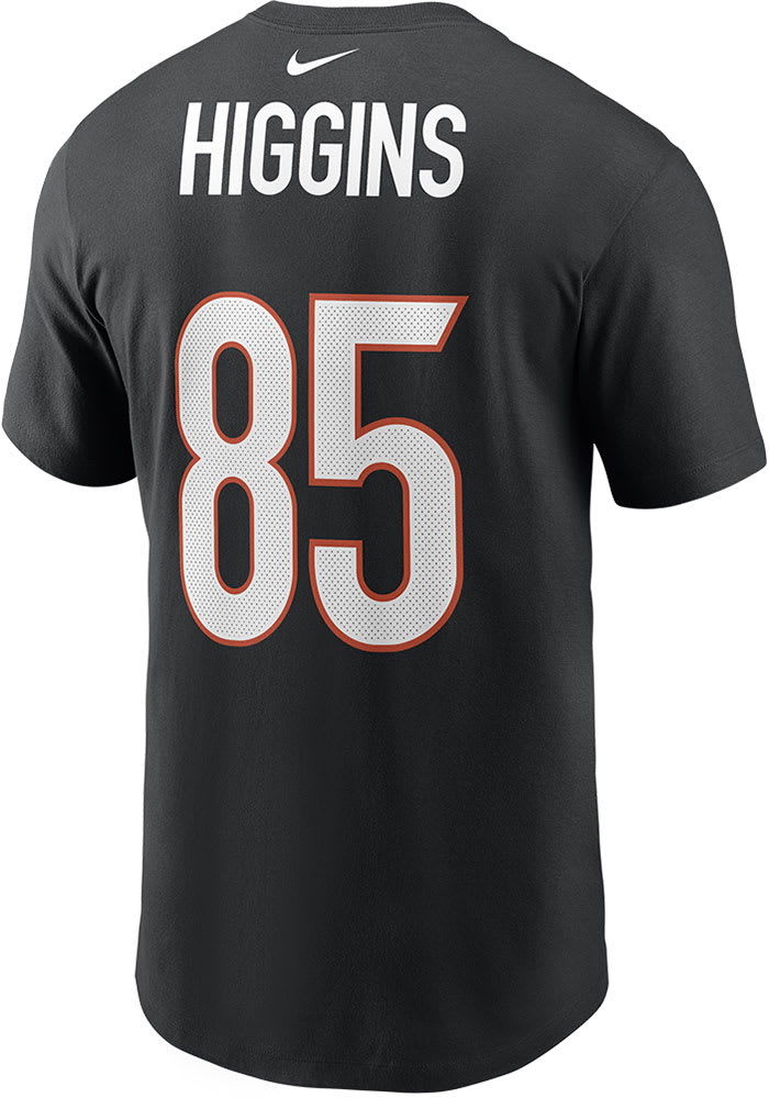 Nike Tee Higgins Black Cincinnati Bengals Player Name And Number T-shirt  for Men