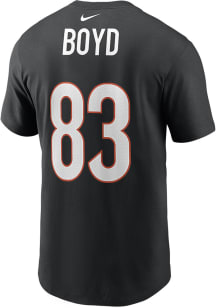 Tyler Boyd Cincinnati Bengals Black NAME AND NUMBER Short Sleeve Player T Shirt