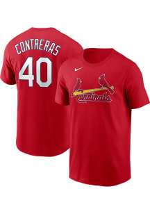 Willson Contreras St Louis Cardinals Red 2023 Home Short Sleeve Player T Shirt
